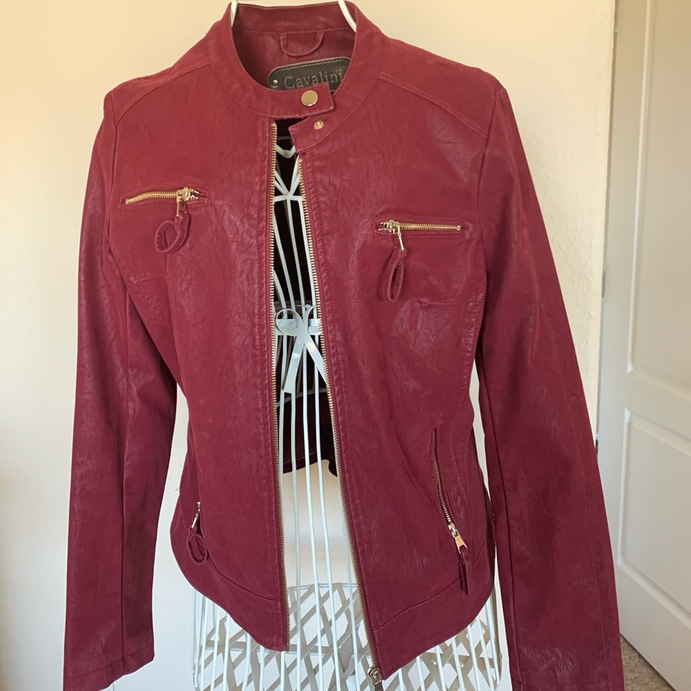 Faux leather like jacket